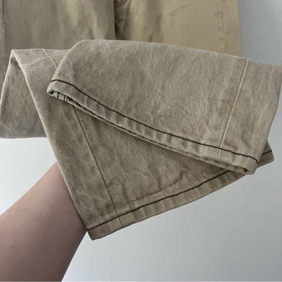 Levis 501 XX Straight Leg Beige Button Fly Rigid Y2K Jeans 36 X 34 (34 X 31) - Picture 5 of 11